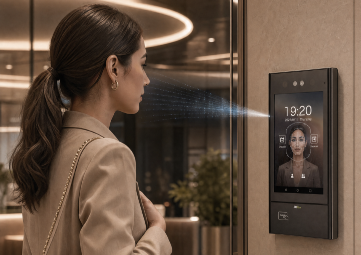 Facial recognition access control at Tréppan Living