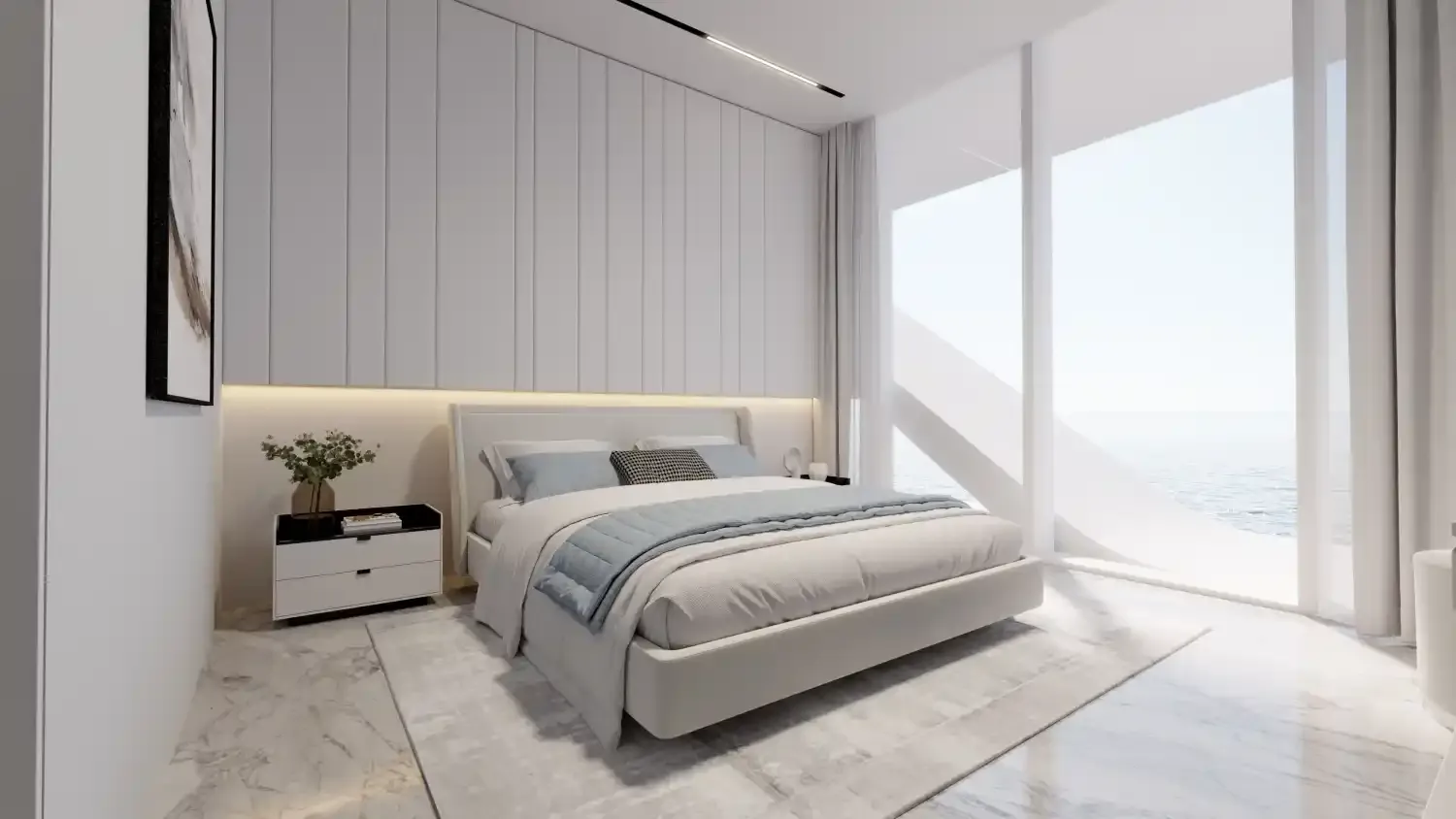 Bed Room with Sea View